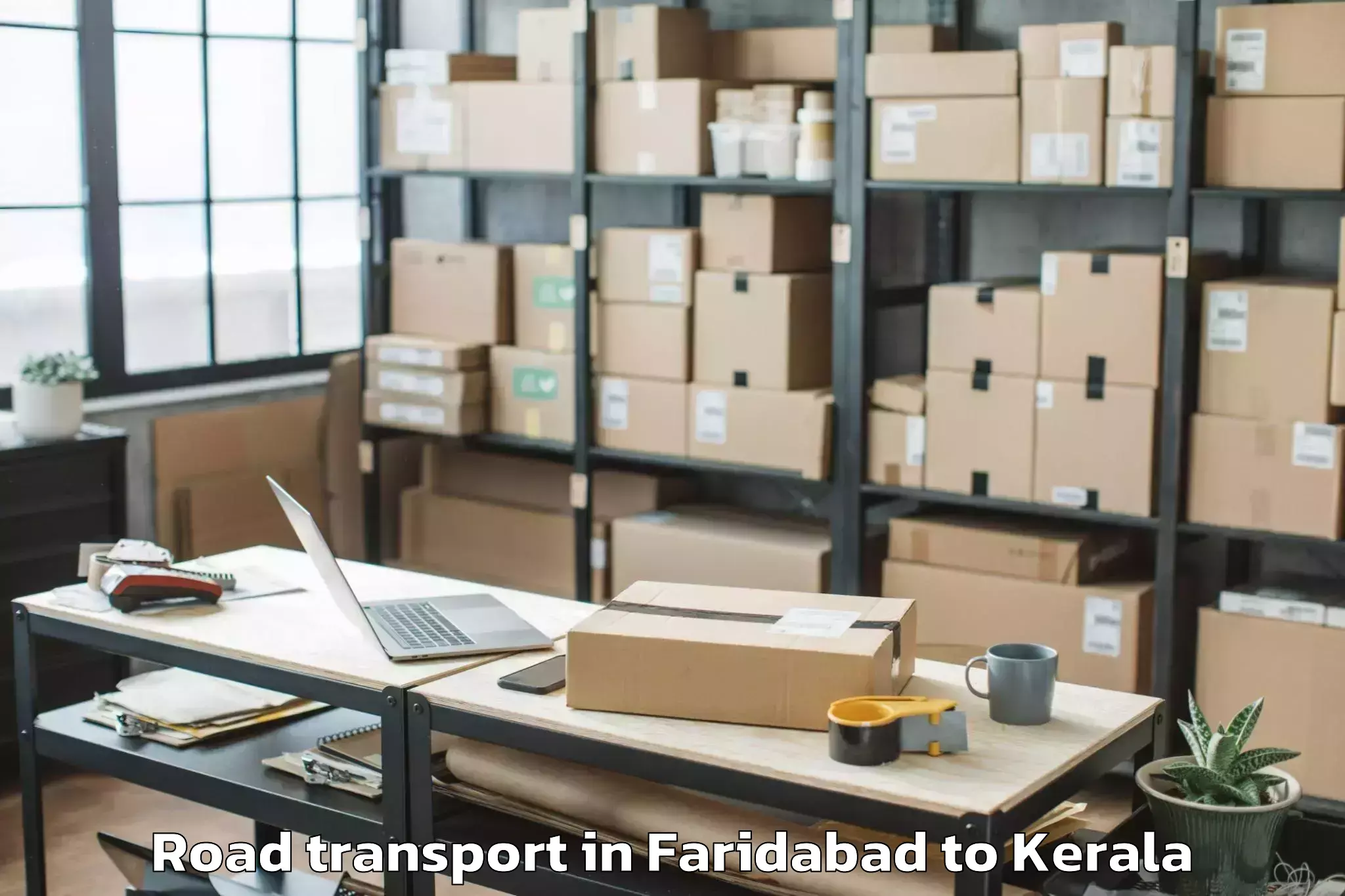 Get Faridabad to Triprayar Road Transport